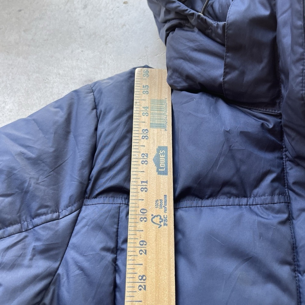 Patagonia Womens L Navy Blue Down With It Hooded Long Parka Jacket Puffer - Picture 5 of 8